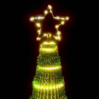 vidaXL Albero di Natale a LED 475 LED Bianco Caldo 247 cm