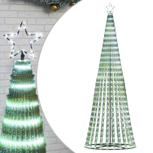 Albero di Natale a LED-Luci decorative natalizie 475 LED Bianco Freddo 247 cm
