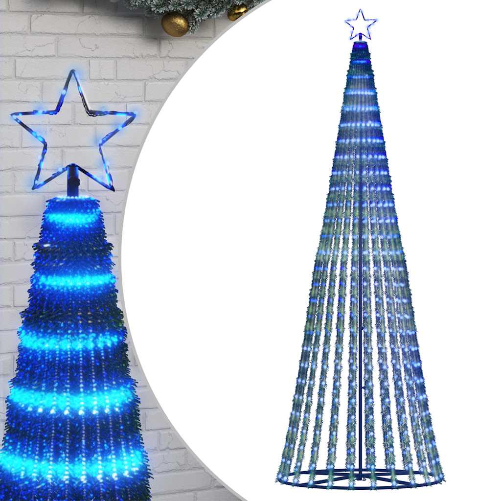 vidaXL Albero di Natale a LED 475 LED Blu 247 cm