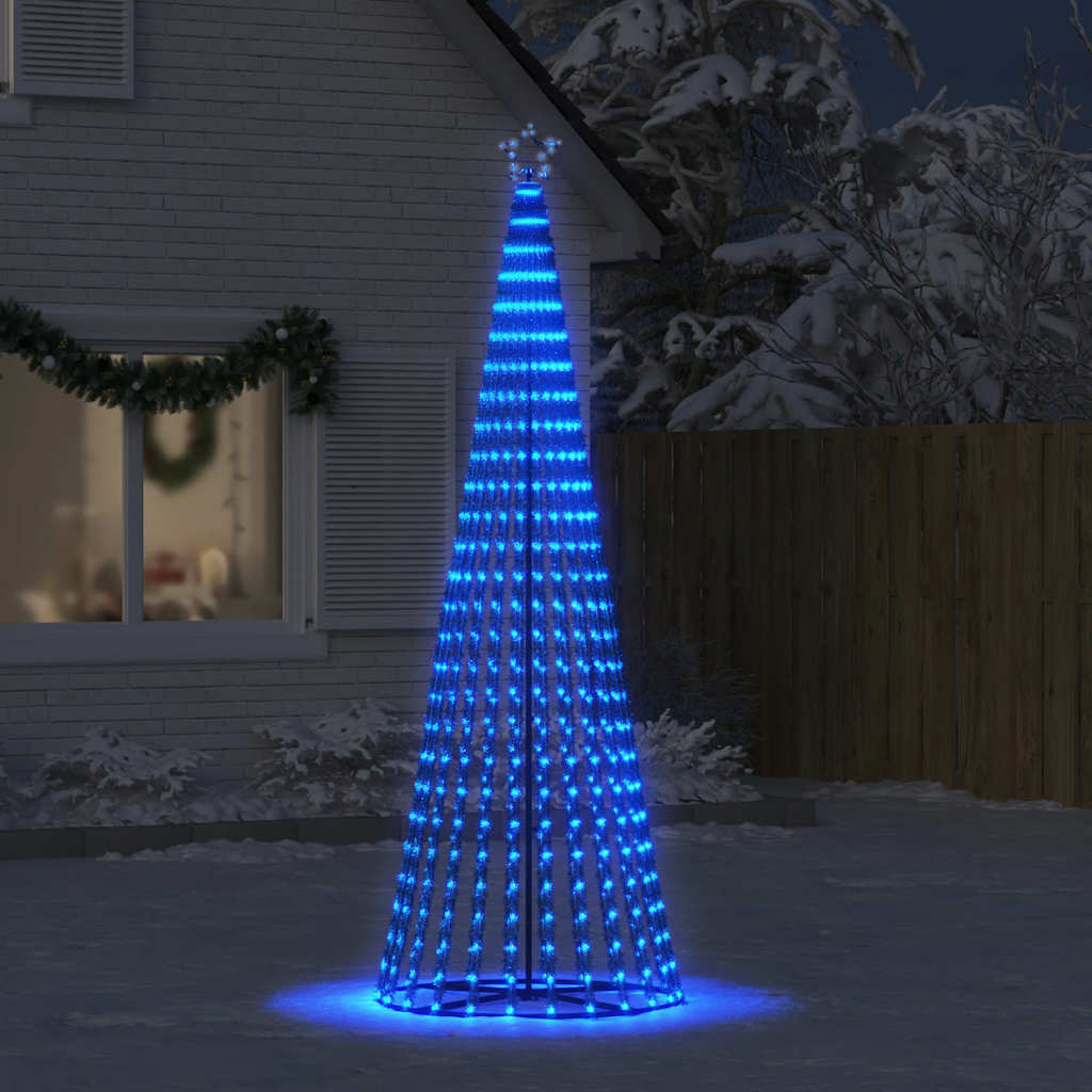 vidaXL Albero di Natale a LED 475 LED Blu 247 cm