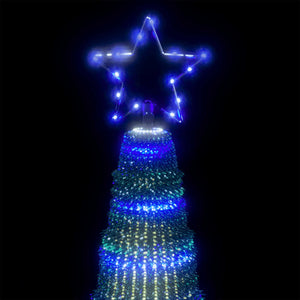 vidaXL Albero di Natale a LED 475 LED Blu 247 cm