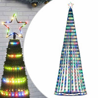 vidaXL Albero di Natale a LED 475 LED Colorato 247 cm
