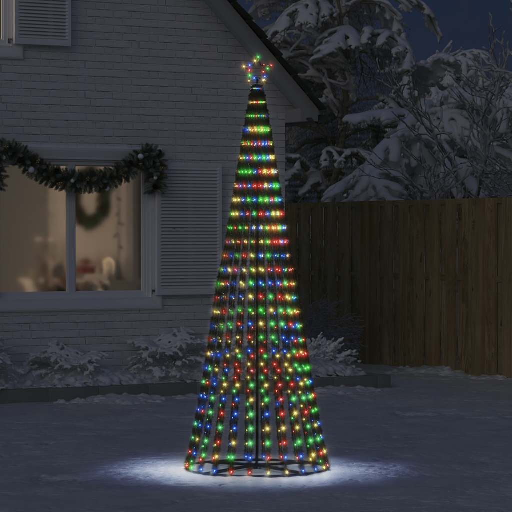 vidaXL Albero di Natale a LED 475 LED Colorato 247 cm