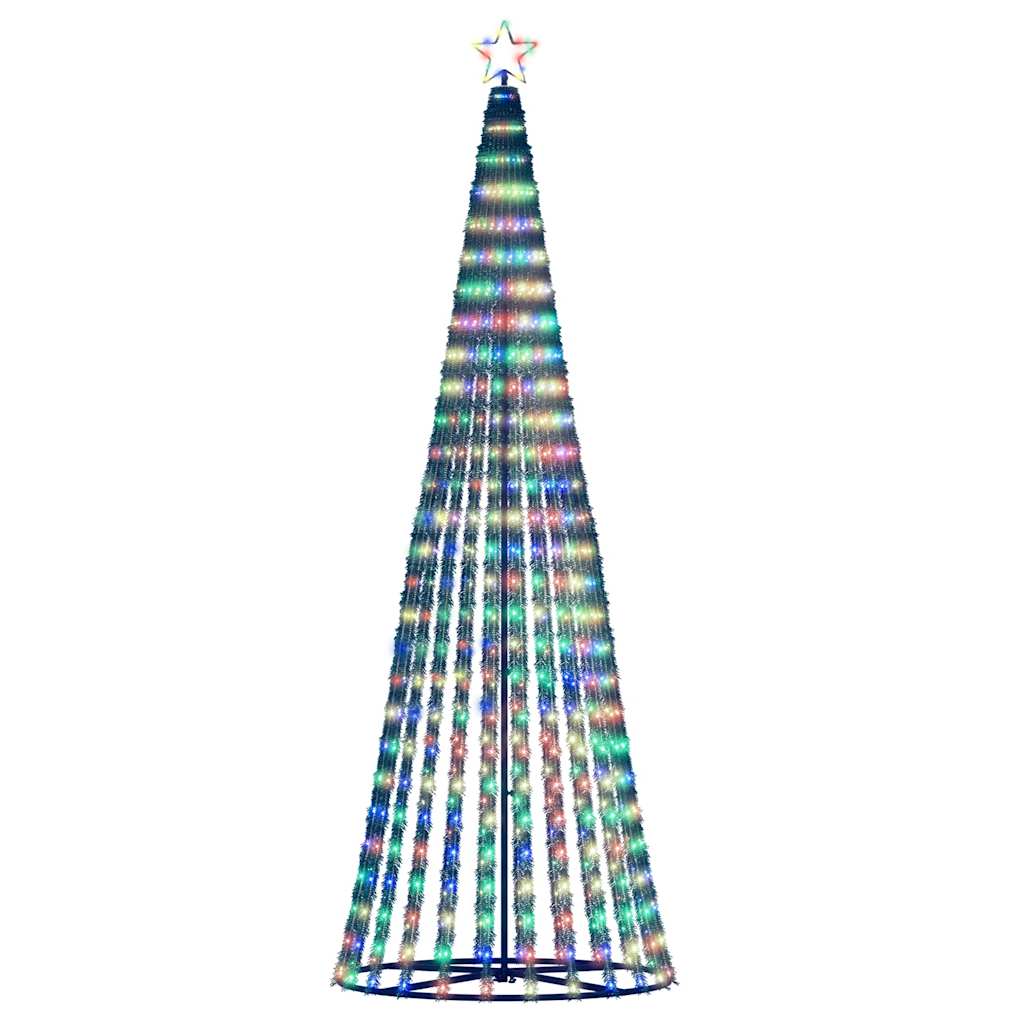vidaXL Albero di Natale a LED 475 LED Colorato 247 cm