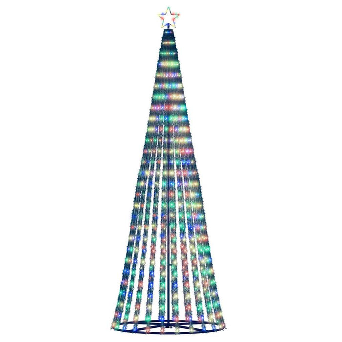 vidaXL Albero di Natale a LED 475 LED Colorato 247 cm