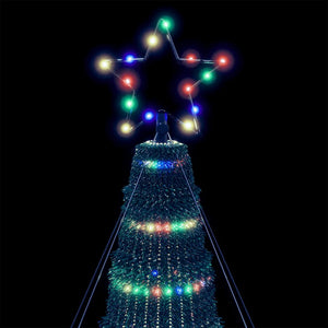vidaXL Albero di Natale a LED 1028 LED Colorato 403 cm