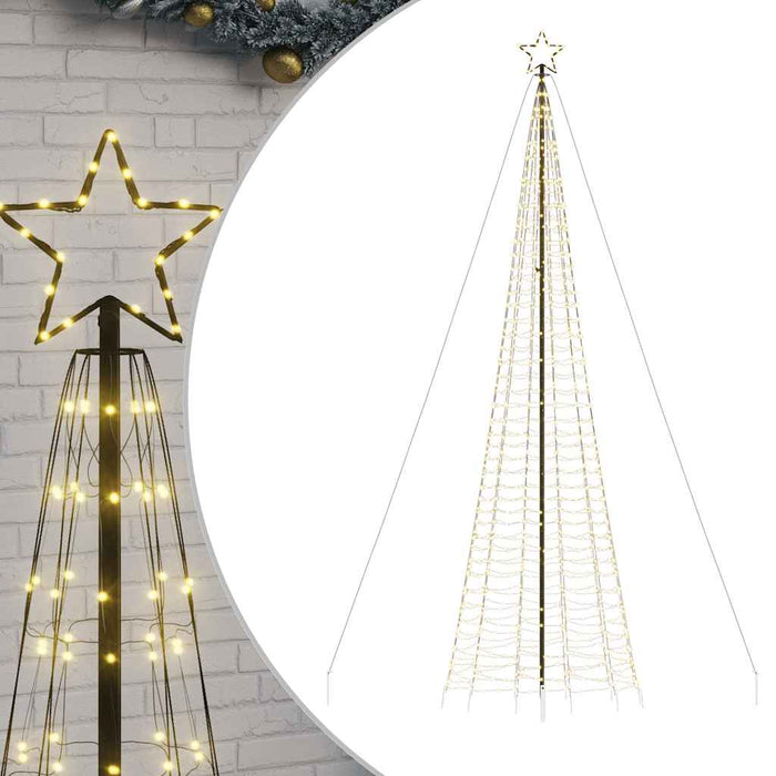 Albero di Natale a LED-Luci decorative natalizie con Punte 1534 LED Bianco Caldo 500 cm