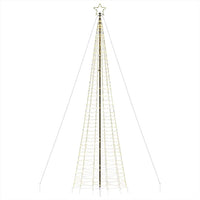 Albero di Natale a LED-Luci decorative natalizie con Punte 1534 LED Bianco Caldo 500 cm