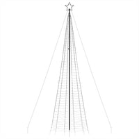 vidaXL Albero di Natale a LED con Punte 1534 LED Bianco Freddo 500 cm