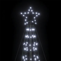 vidaXL Albero di Natale a LED con Punte 1534 LED Bianco Freddo 500 cm