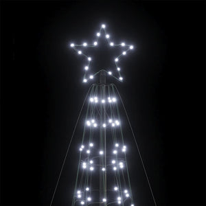vidaXL Albero di Natale a LED con Punte 1534 LED Bianco Freddo 500 cm