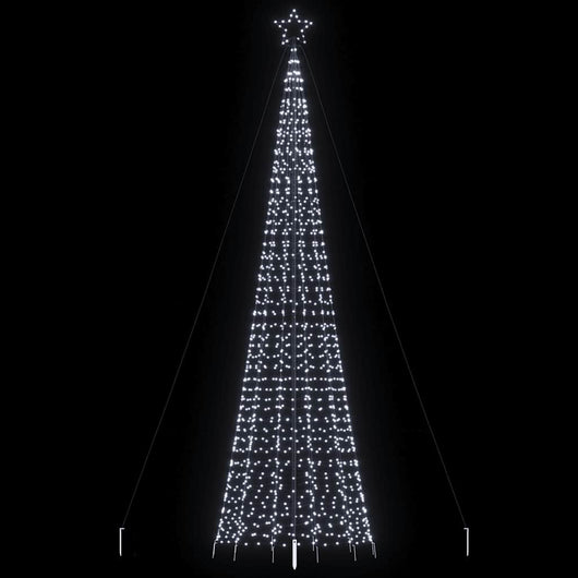 Albero di Natale a LED con Punte 1534 LED Bianco Freddo 500 cm 4016405