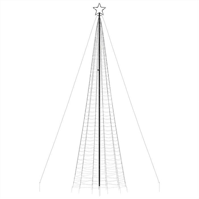 Albero di Natale a LED con Punte 1534 LED Blu 500 cm 4016406