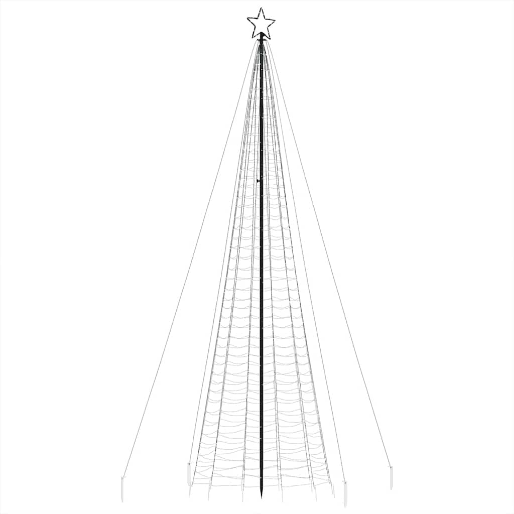Albero di Natale a LED con Punte 1534 LED Blu 500 cm 4016406
