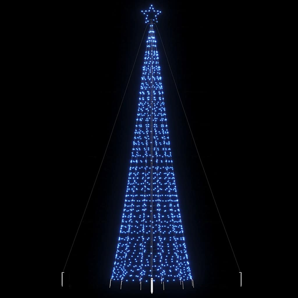 vidaXL Albero di Natale a LED con Punte 1534 LED Blu 500 cm