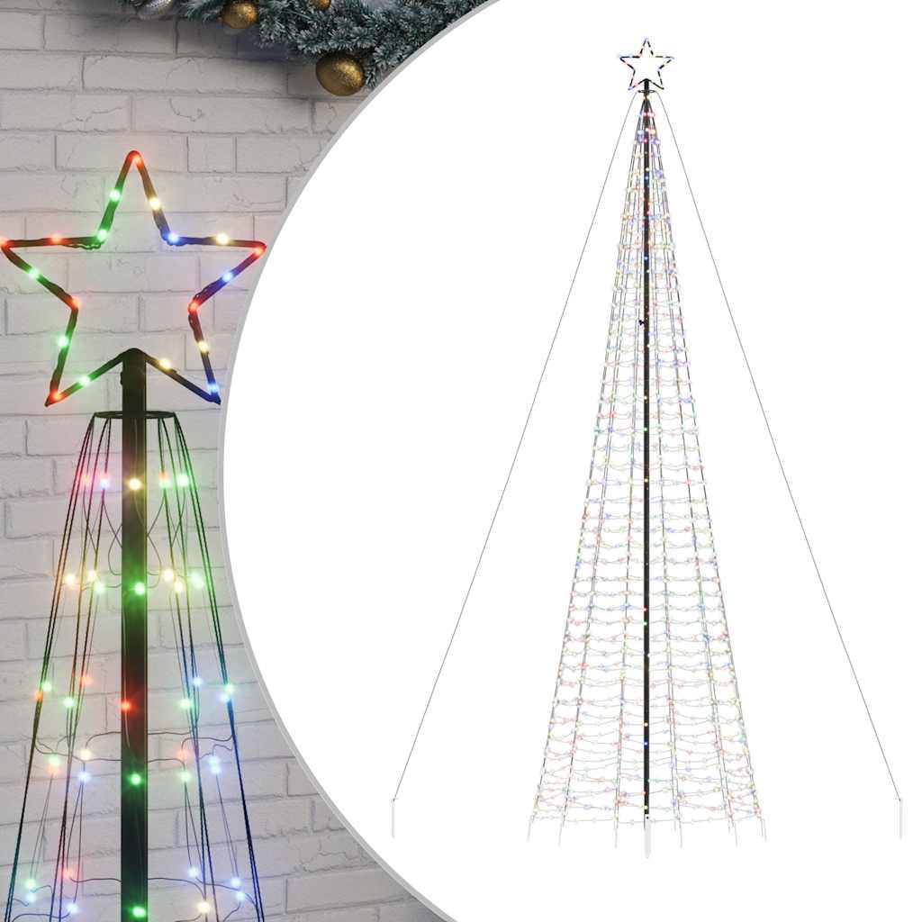 Albero di Natale a LED con Punte 1534 LED Colorato 500 cm 4016407