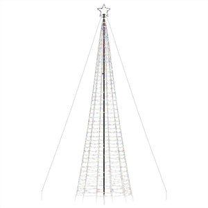 vidaXL Albero di Natale a LED con Punte 1534 LED Colorato 500 cm