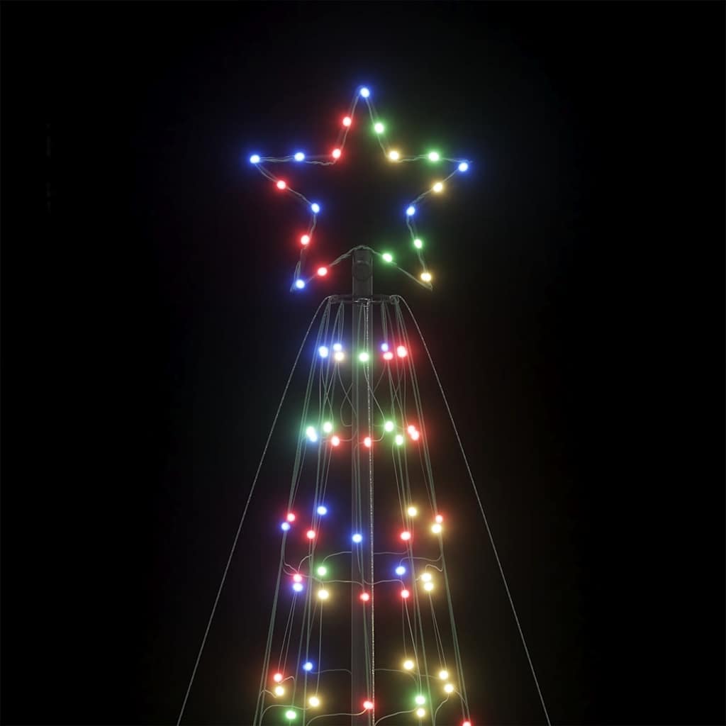 vidaXL Albero di Natale a LED con Punte 1534 LED Colorato 500 cm