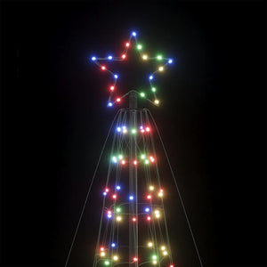 vidaXL Albero di Natale a LED con Punte 1534 LED Colorato 500 cm