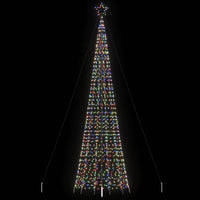 vidaXL Albero di Natale a LED con Punte 1534 LED Colorato 500 cm