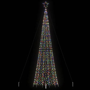 vidaXL Albero di Natale a LED con Punte 1534 LED Colorato 500 cm