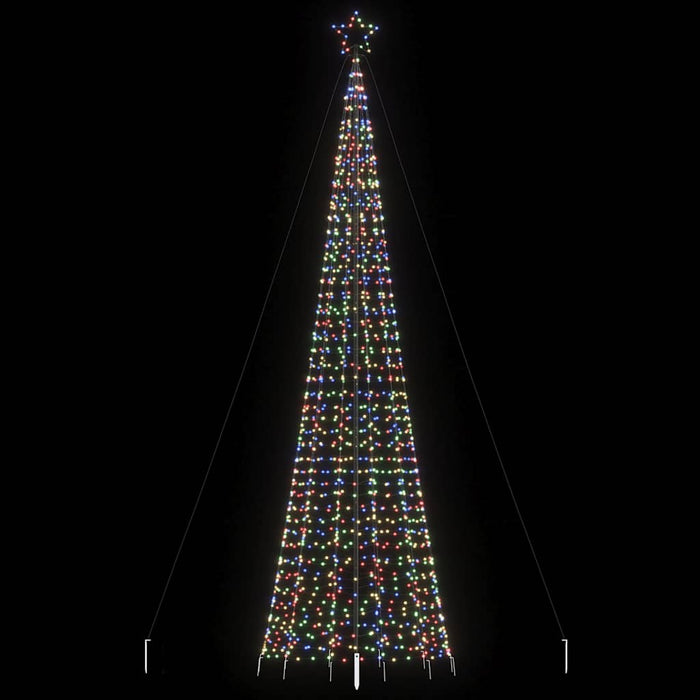 vidaXL Albero di Natale a LED con Punte 1534 LED Colorato 500 cm