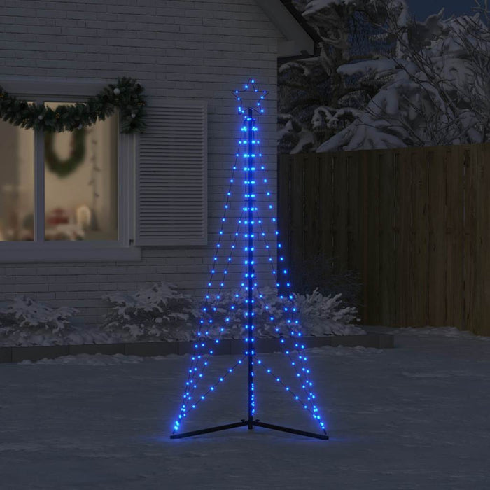 vidaXL Albero di Natale a LED 363 LED Blu 182 cm