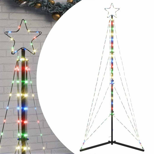 Albero di Natale a LED-Luci decorative natalizie 363 LED Colorato 182 cm
