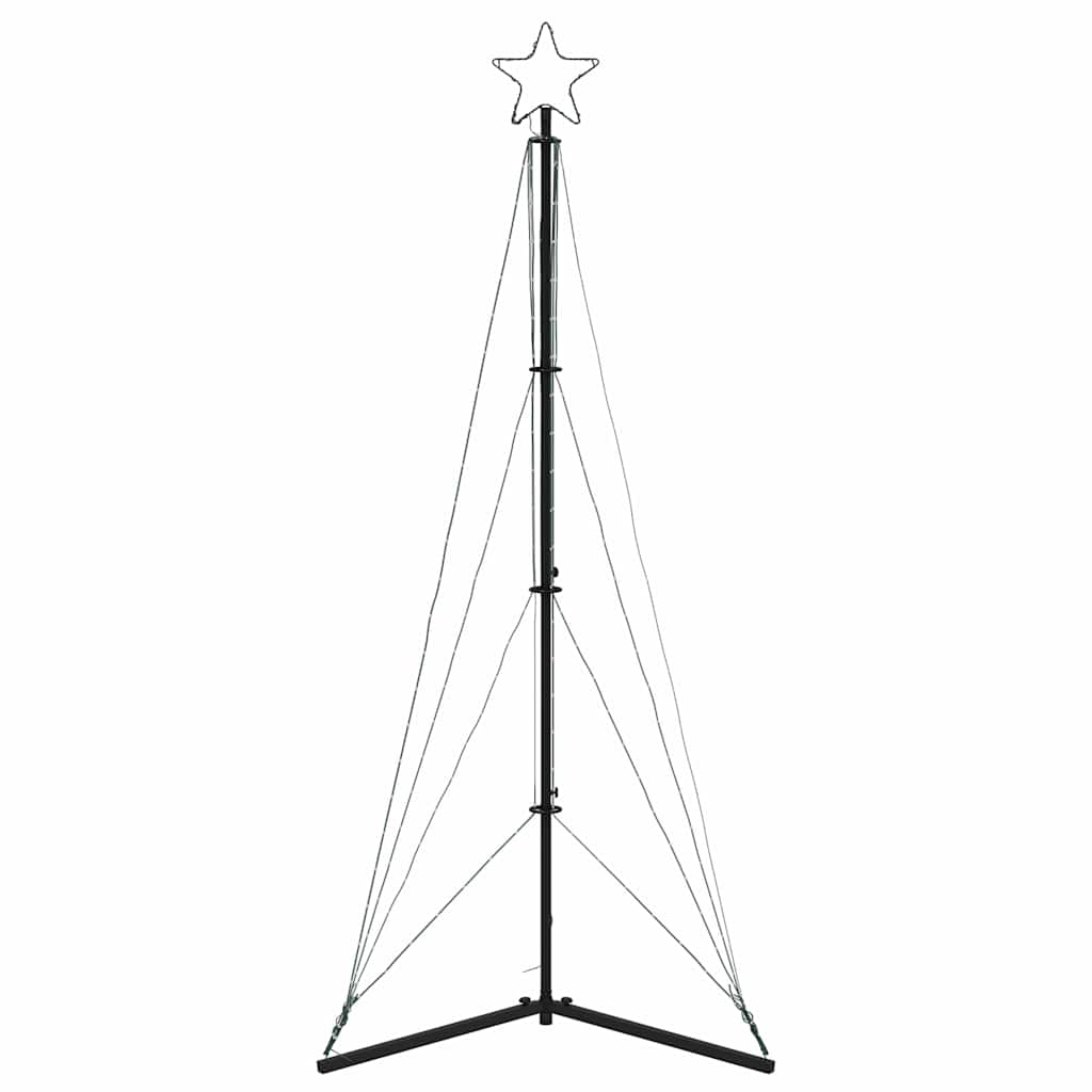 vidaXL Albero di Natale a LED 363 LED Colorato 182 cm