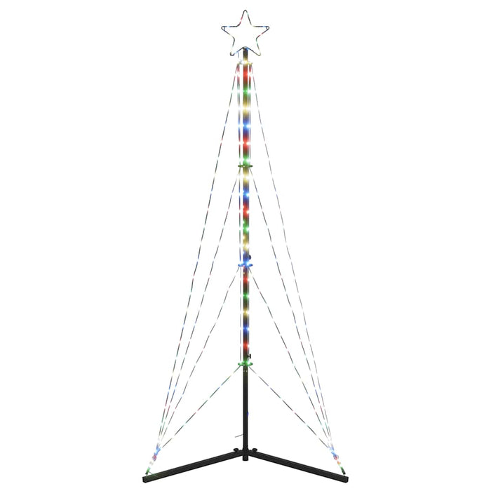 vidaXL Albero di Natale a LED 363 LED Colorato 182 cm