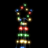 vidaXL Albero di Natale a LED 363 LED Colorato 182 cm