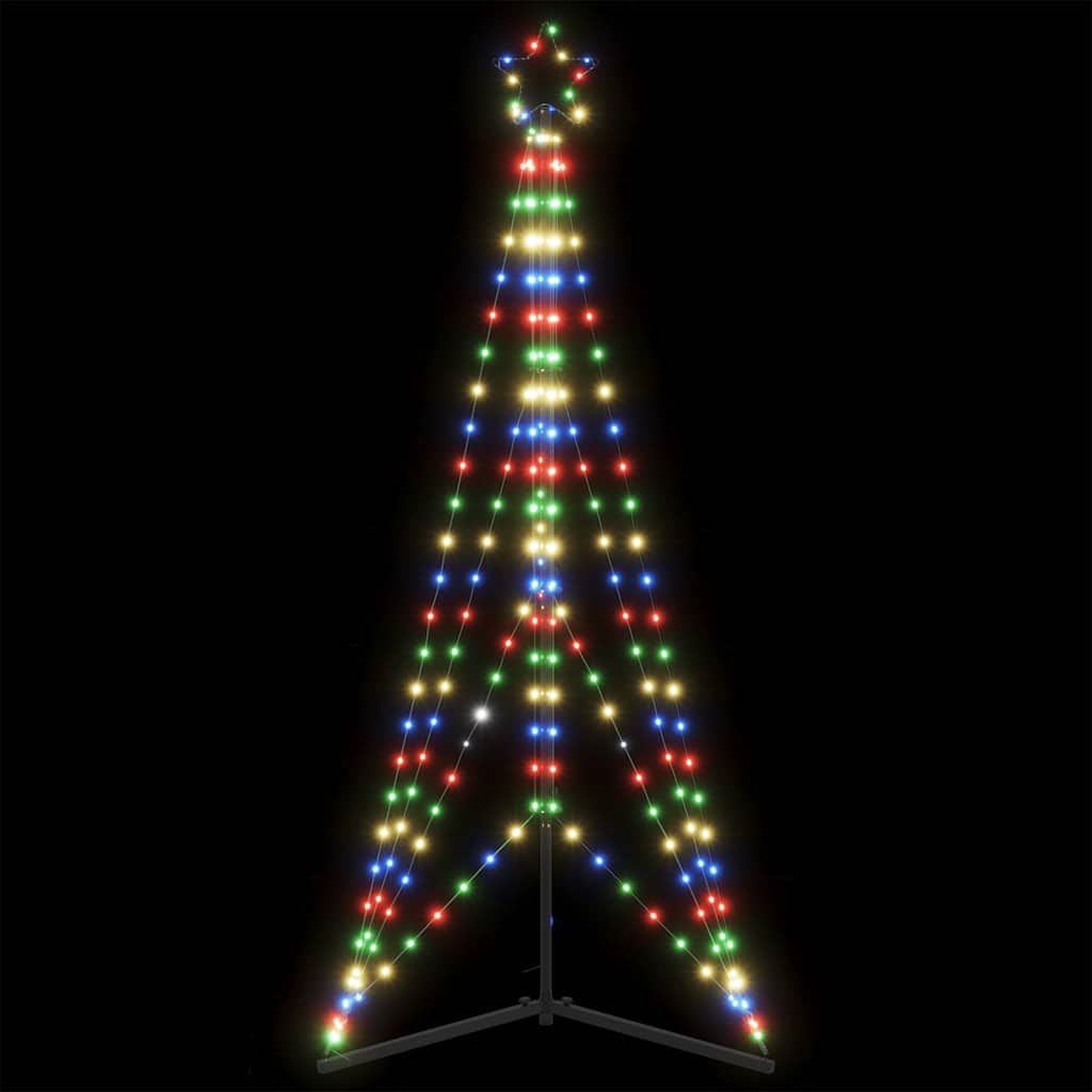 vidaXL Albero di Natale a LED 363 LED Colorato 182 cm