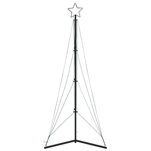 vidaXL Albero di Natale a LED 483 LED Bianco Caldo 240 cm
