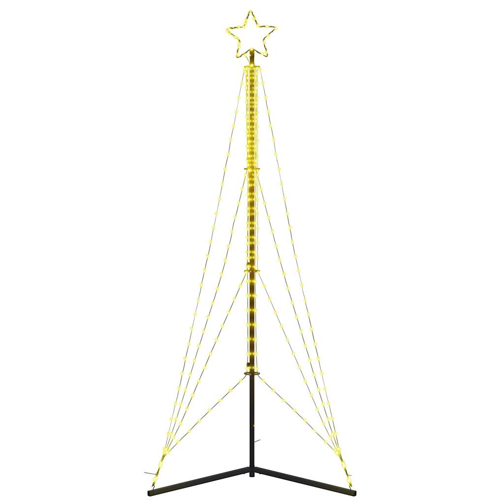 vidaXL Albero di Natale a LED 483 LED Bianco Caldo 240 cm
