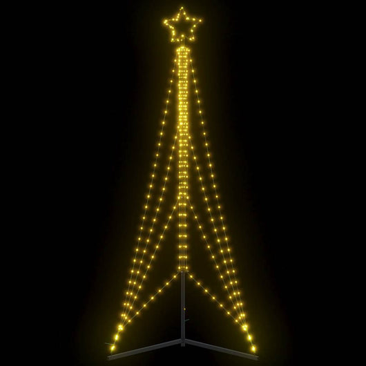 vidaXL Albero di Natale a LED 483 LED Bianco Caldo 240 cm