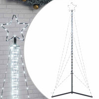 vidaXL Albero di Natale a LED 483 LED Bianco Freddo 240 cm