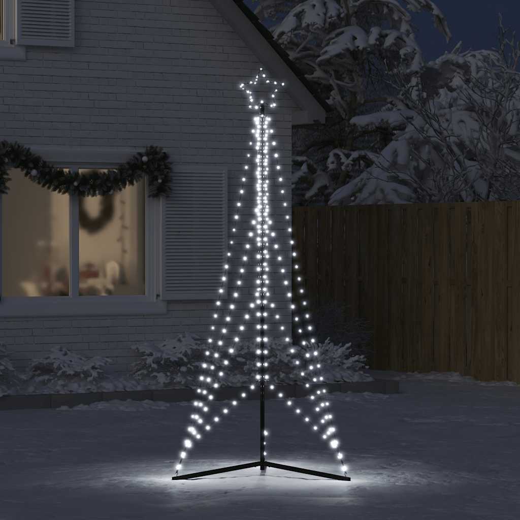 vidaXL Albero di Natale a LED 483 LED Bianco Freddo 240 cm