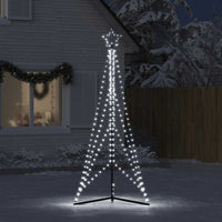 vidaXL Albero di Natale a LED 483 LED Bianco Freddo 240 cm