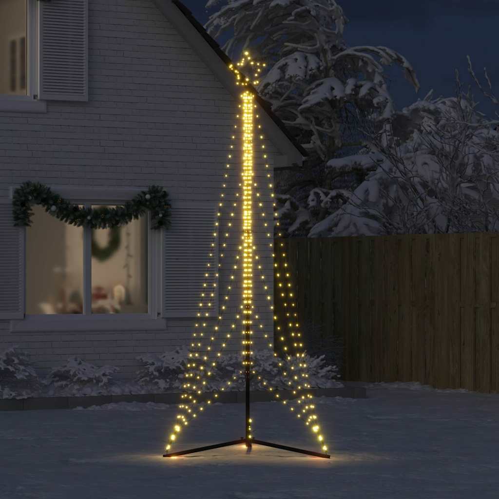 Albero di Natale a LED-Luci decorative natalizie 525 LED Bianco Caldo 302 cm