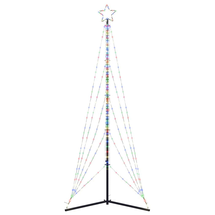 vidaXL Albero di Natale a LED 525 LED Colorato 302 cm