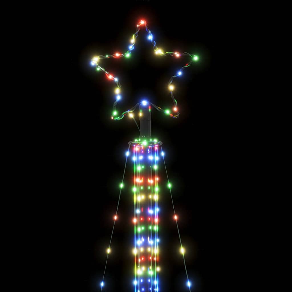 vidaXL Albero di Natale a LED 525 LED Colorato 302 cm