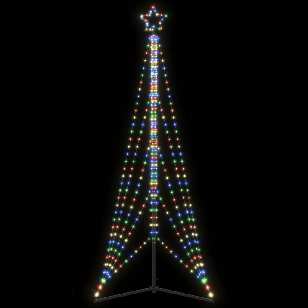vidaXL Albero di Natale a LED 525 LED Colorato 302 cm