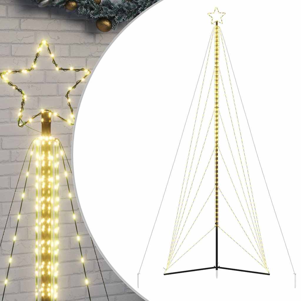 vidaXL Albero di Natale a LED 861 LED Bianco Caldo 478 cm