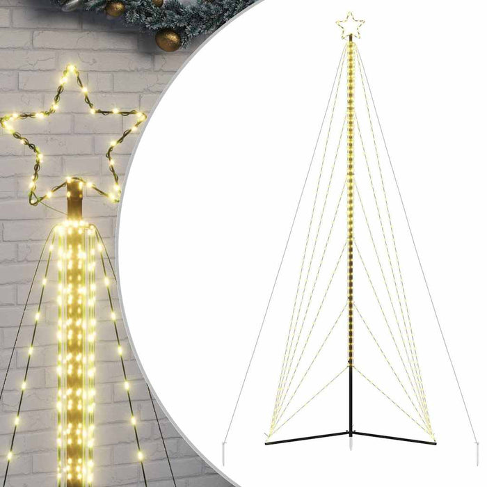 vidaXL Albero di Natale a LED 861 LED Bianco Caldo 478 cm