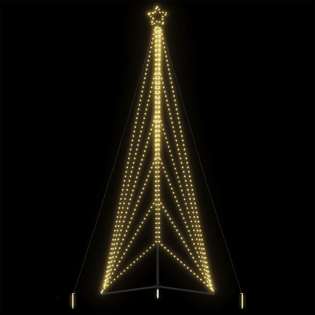 vidaXL Albero di Natale a LED 861 LED Bianco Caldo 478 cm