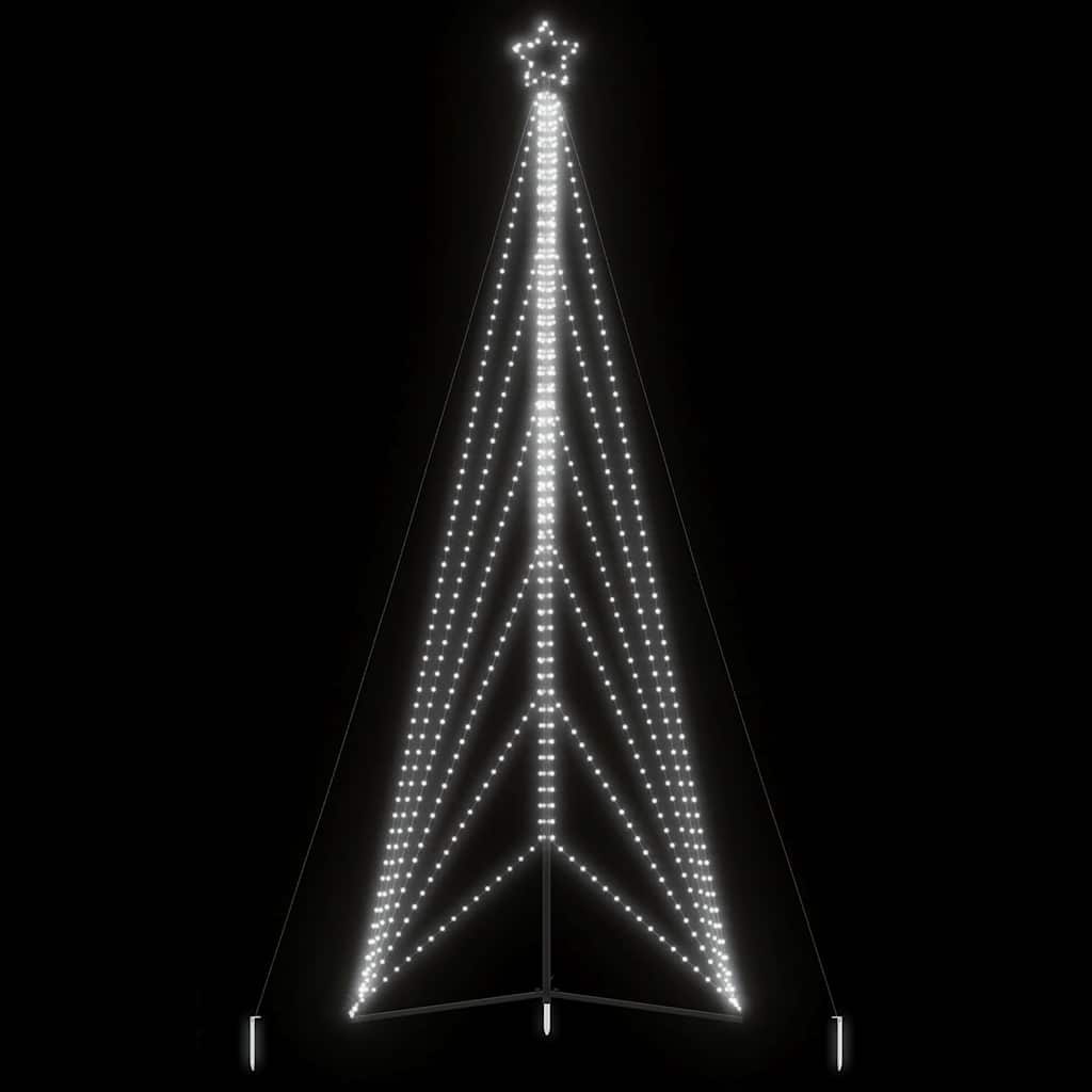 vidaXL Albero di Natale a LED 861 LED Bianco Freddo 478 cm