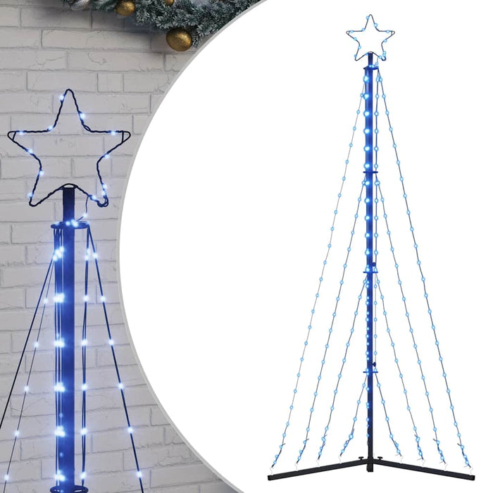 vidaXL Albero di Natale a LED 339 LED Blu 187 cm