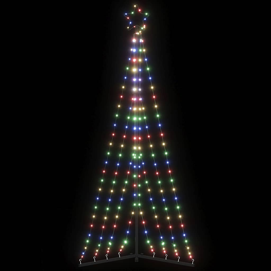 vidaXL Albero di Natale a LED 339 LED Colorato 187 cm