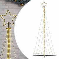vidaXL Albero di Natale a LED 447 LED Bianco Caldo 249 cm