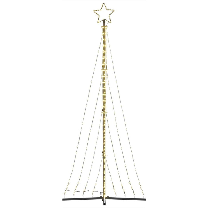 vidaXL Albero di Natale a LED 447 LED Bianco Caldo 249 cm